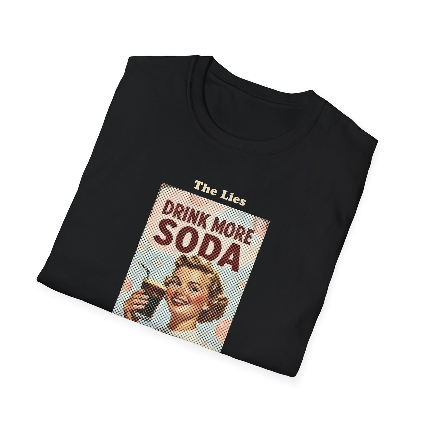 "The Lies of the Industry" Vintage Propaganda T-Shirt - Soda