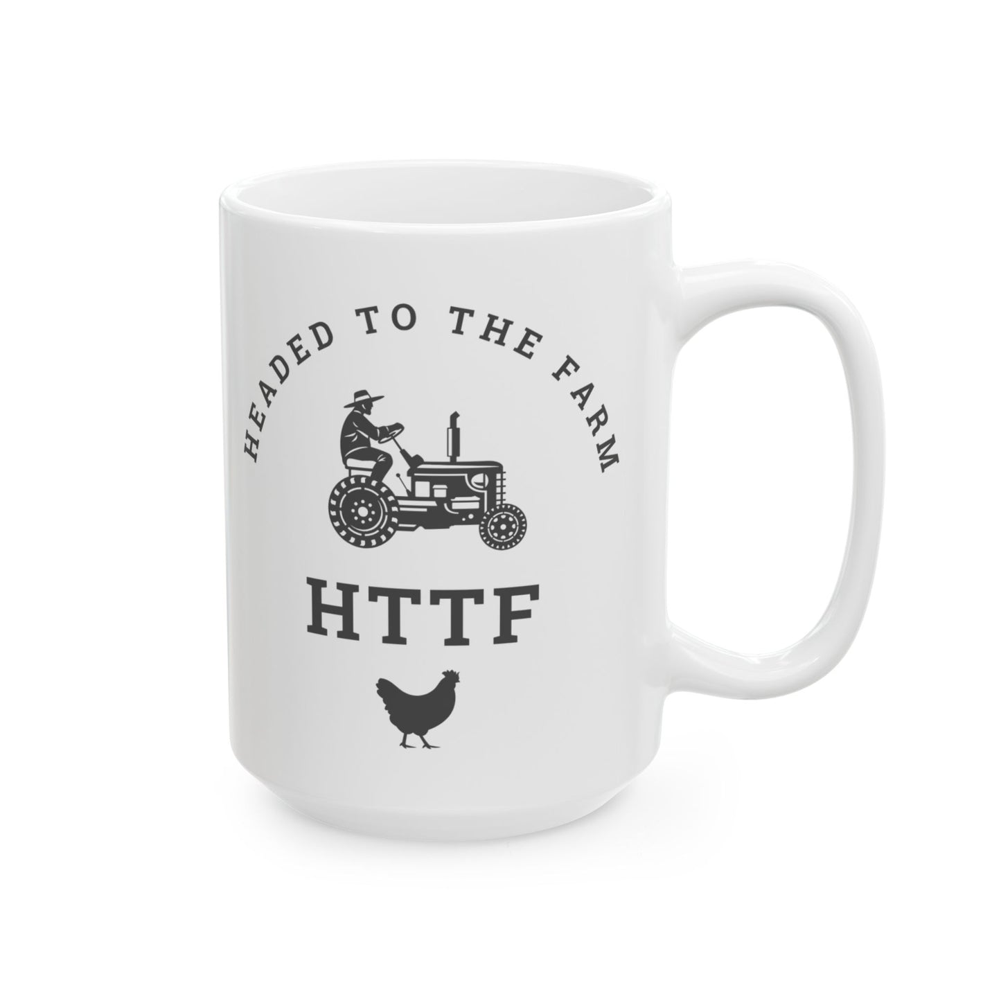 Headed to the Farm v1 — Mug — White