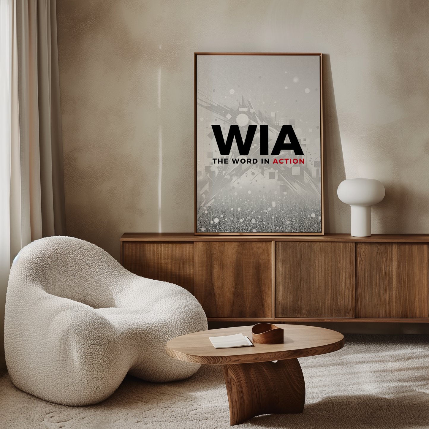 The Word in Action — Framed Canvas