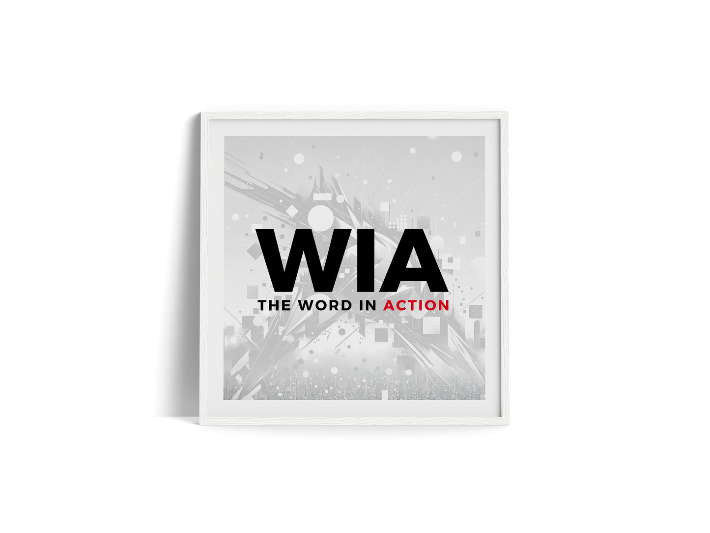 The Word in Action — Premium Wooden Framed Poster