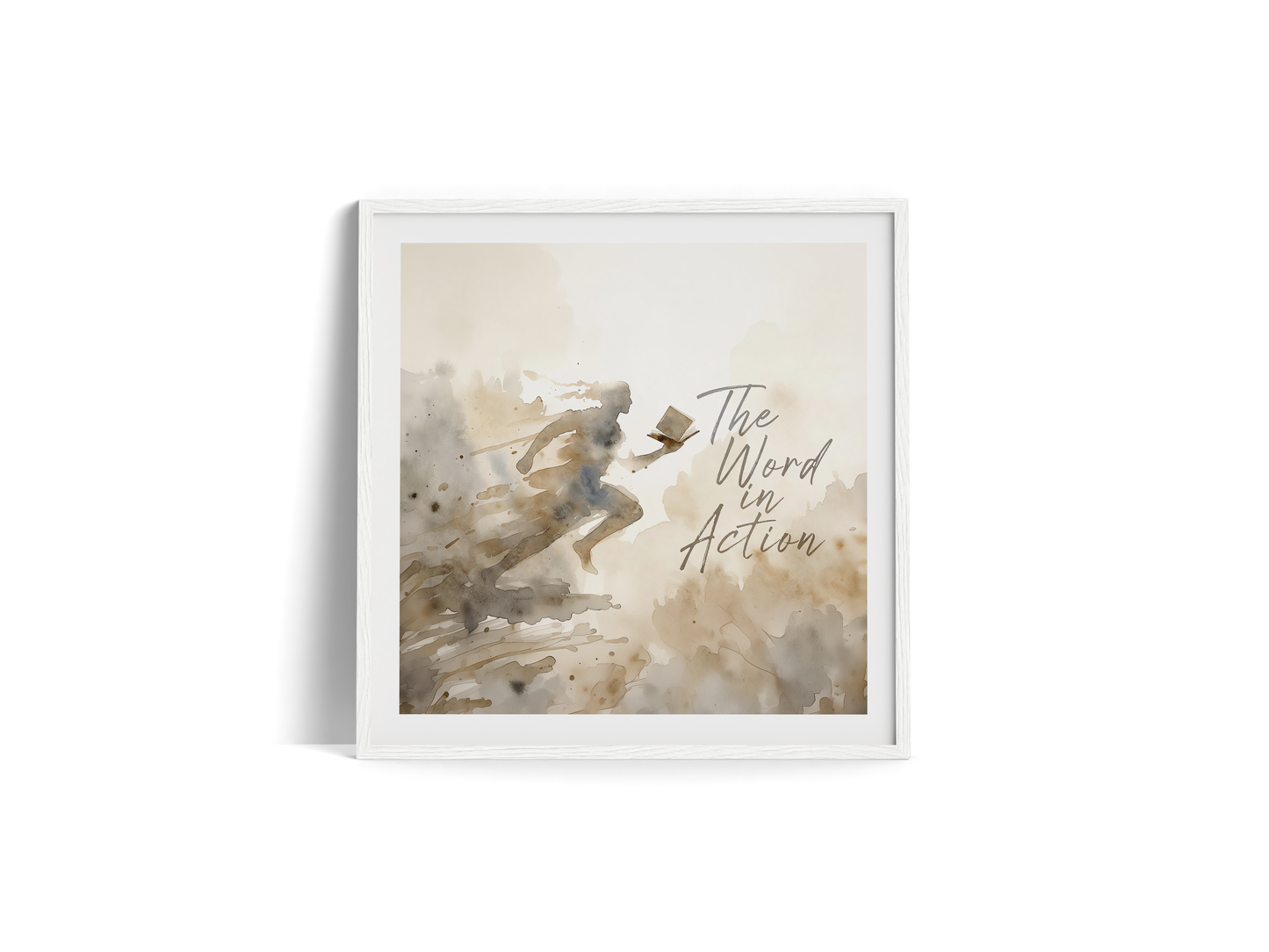 The Word in Action v2 — Premium Wooden Framed Poster