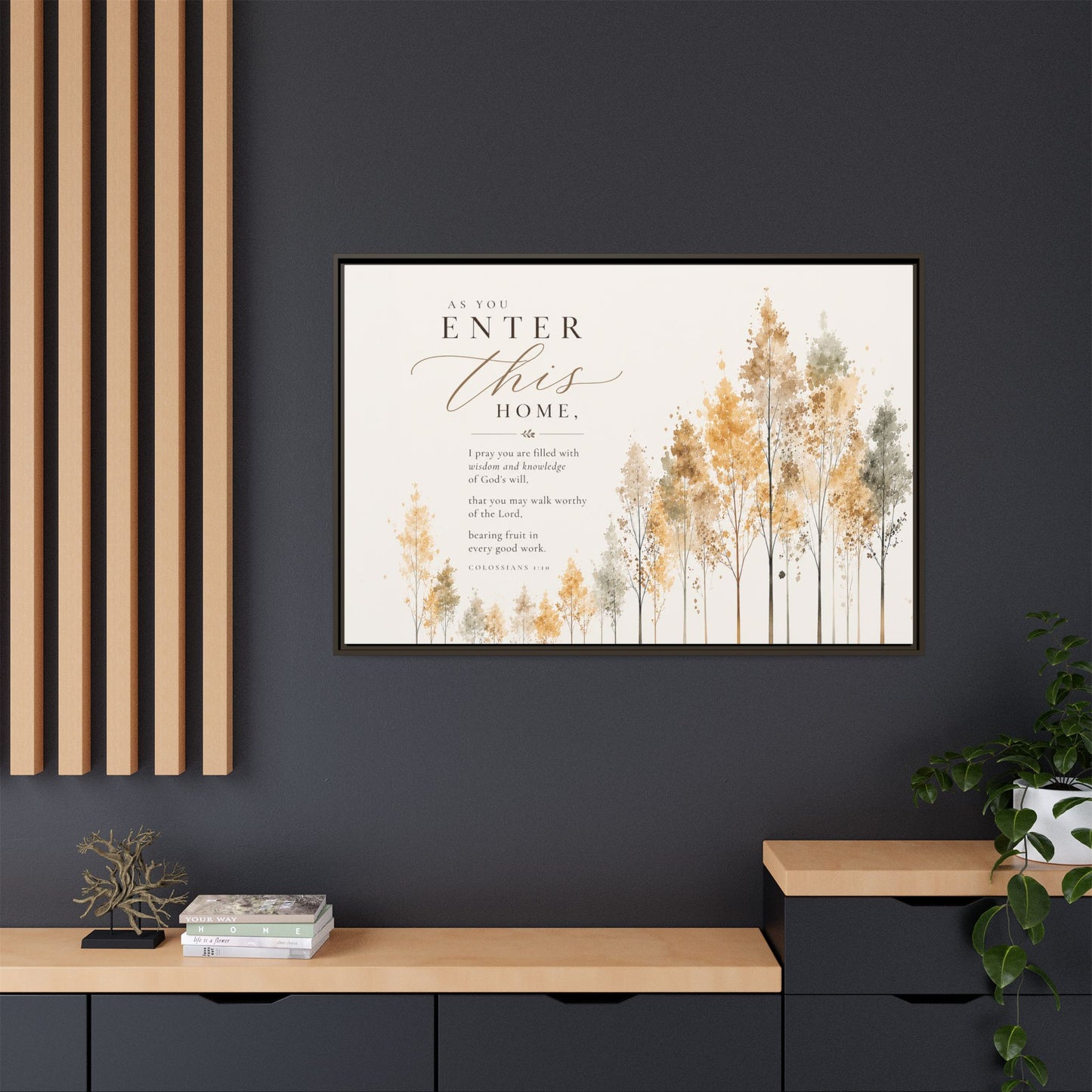 Larger Size Framed Canvases | I Pray this For You — Watercolor