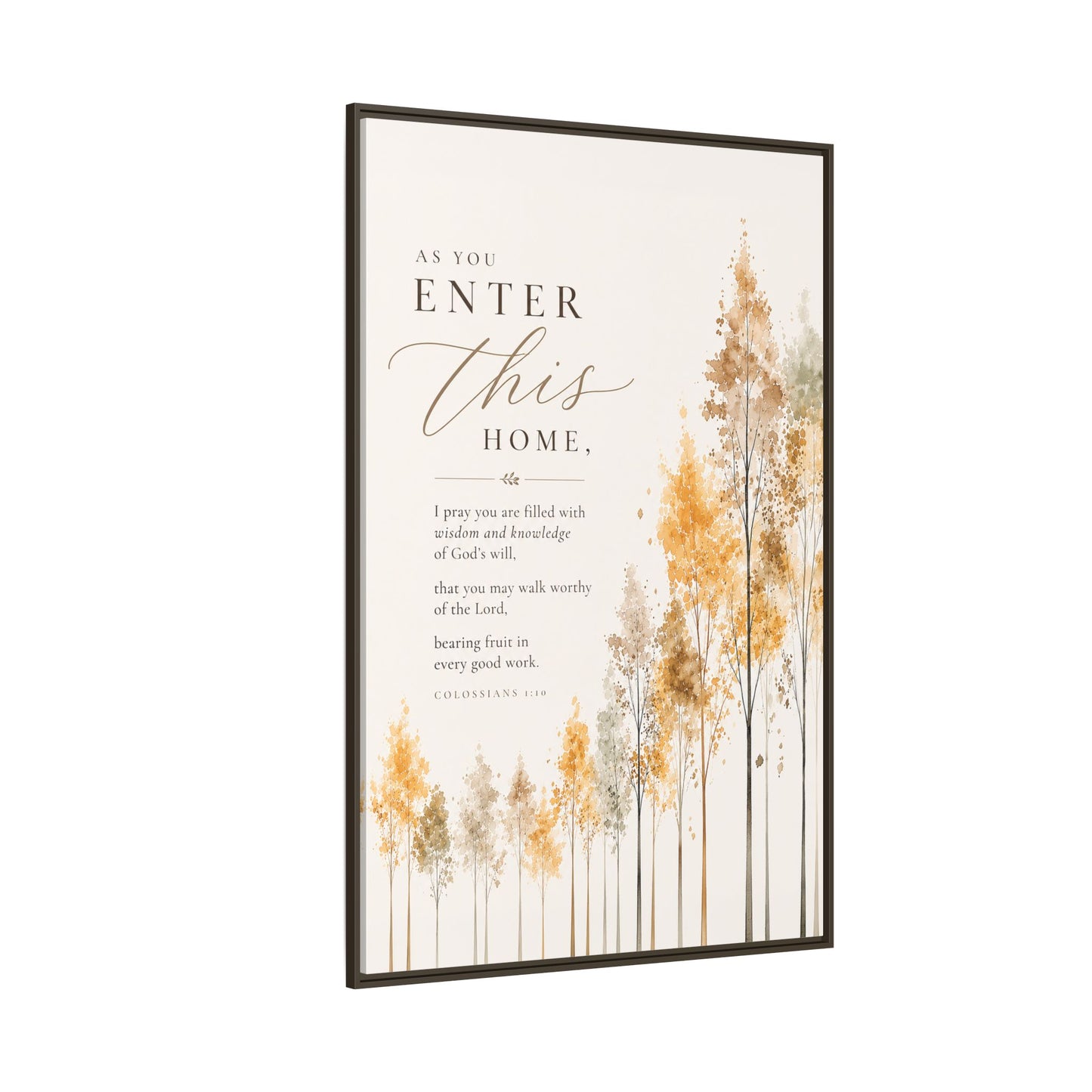 Larger Size Framed Canvases | I Pray this For You — Watercolor