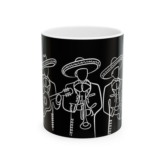 Mariachi Band v4 — Mug — White