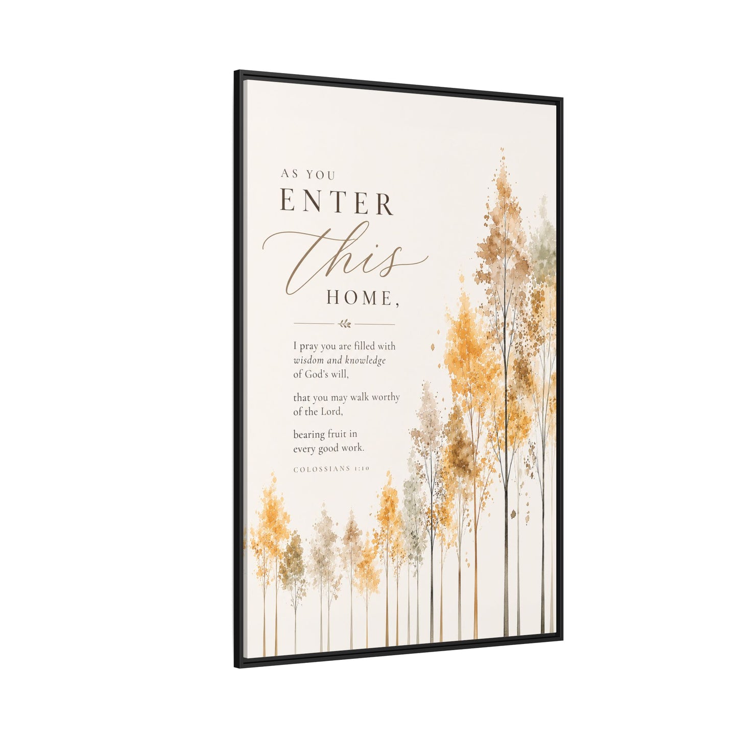 Larger Size Framed Canvases | I Pray this For You — Watercolor