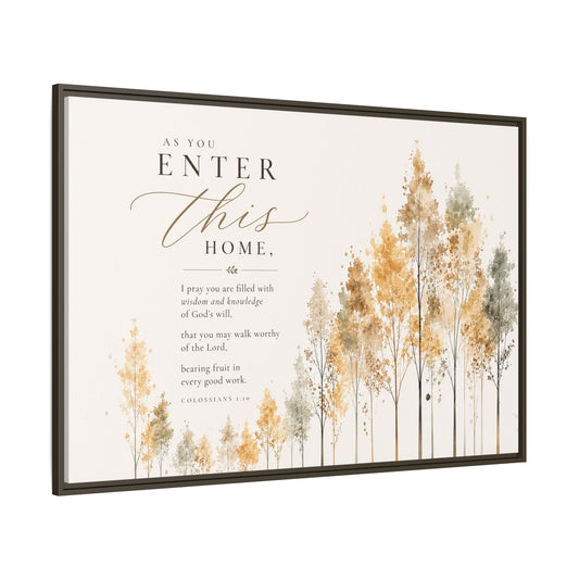 Larger Size Framed Canvases | I Pray this For You — Watercolor