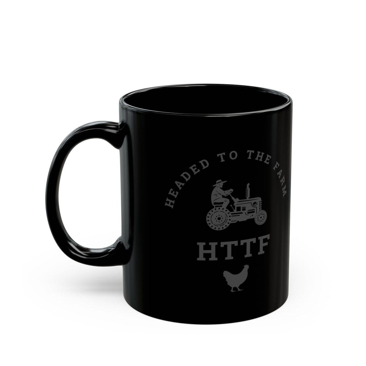 Headed to the Farm v1 — Mug — Black