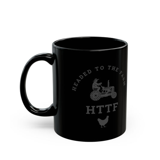Headed to the Farm v1 — Mug — Black