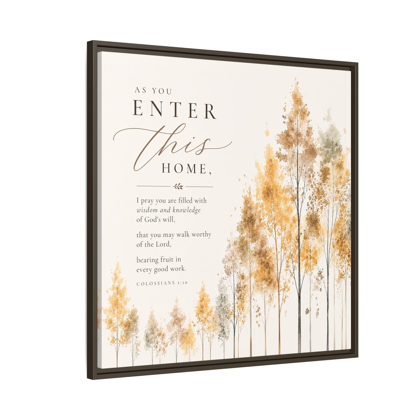 Larger Size Framed Canvases | I Pray this For You — Watercolor