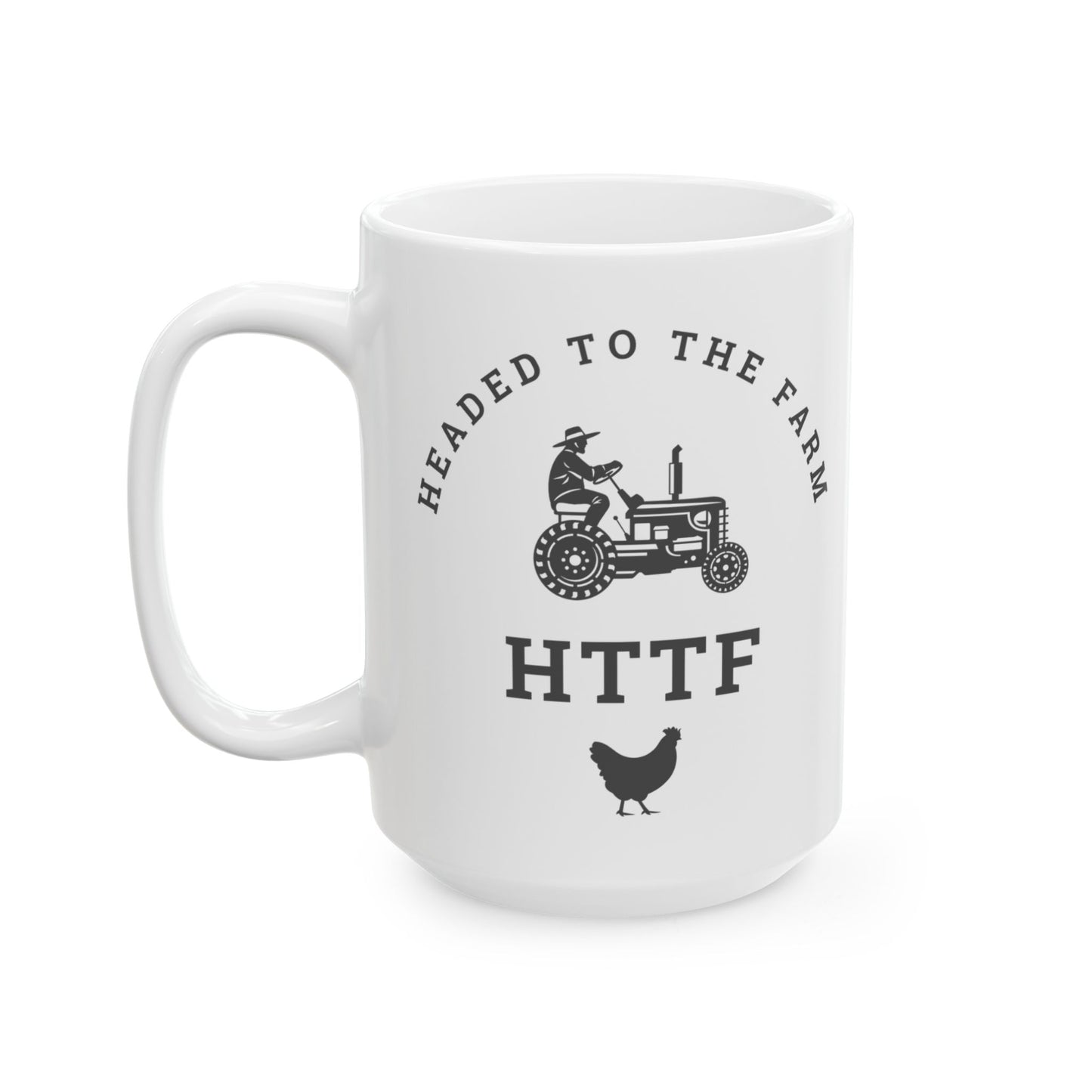 Headed to the Farm v1 — Mug — White