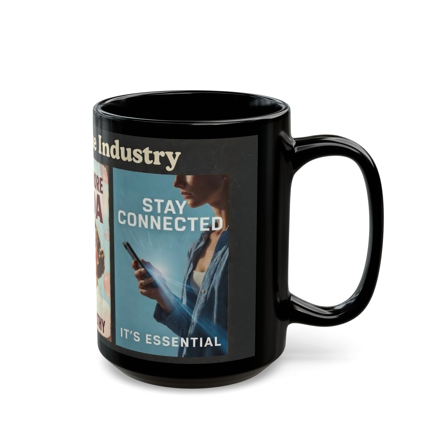 "The Lies of the Industry" Vintage Propaganda Mug - Smoking, Soda, Tech Lies Exposed (11oz, 15oz)