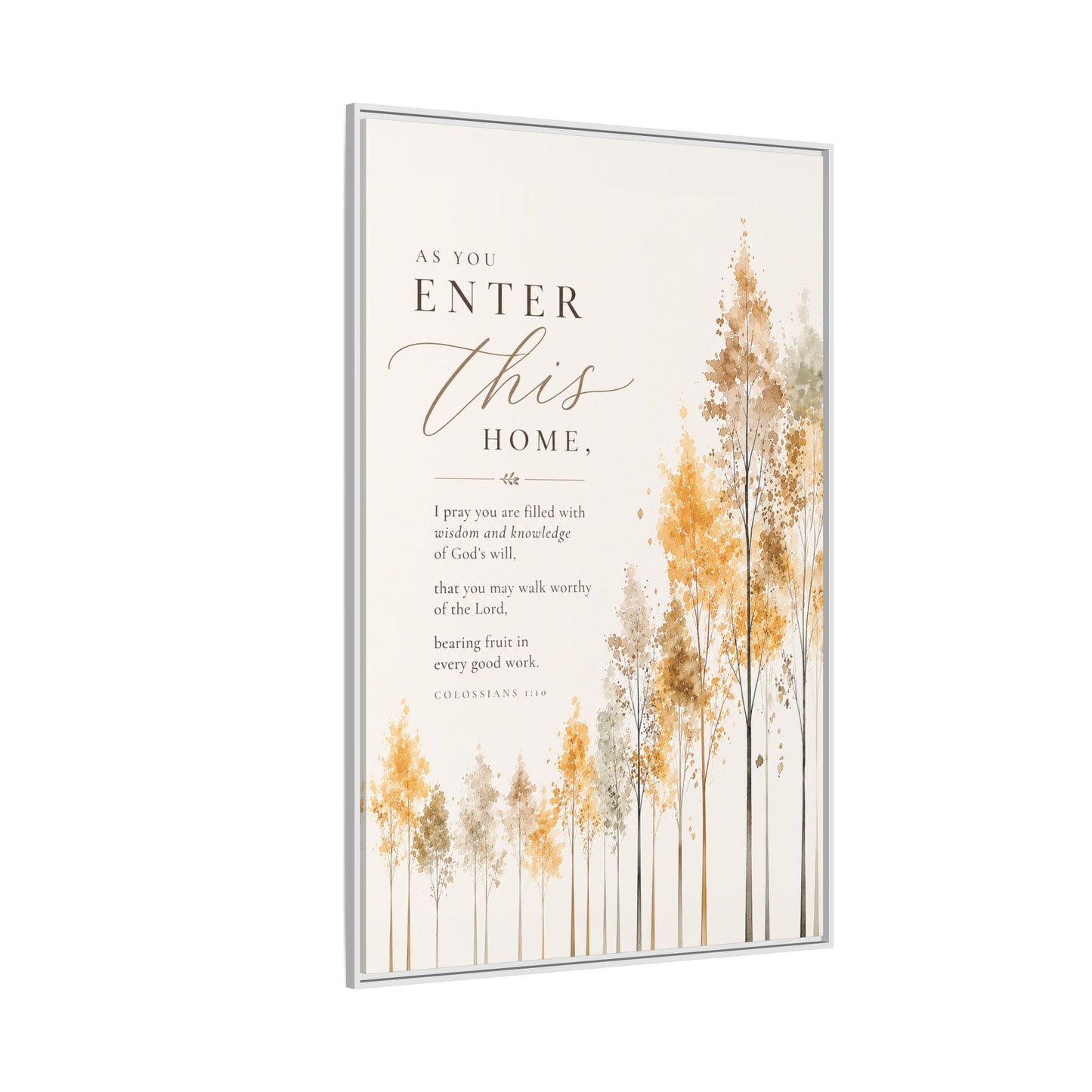 Larger Size Framed Canvases | I Pray this For You — Watercolor