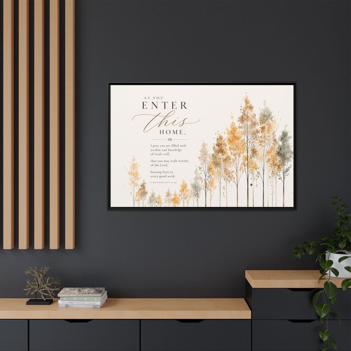 Larger Size Framed Canvases | I Pray this For You — Watercolor