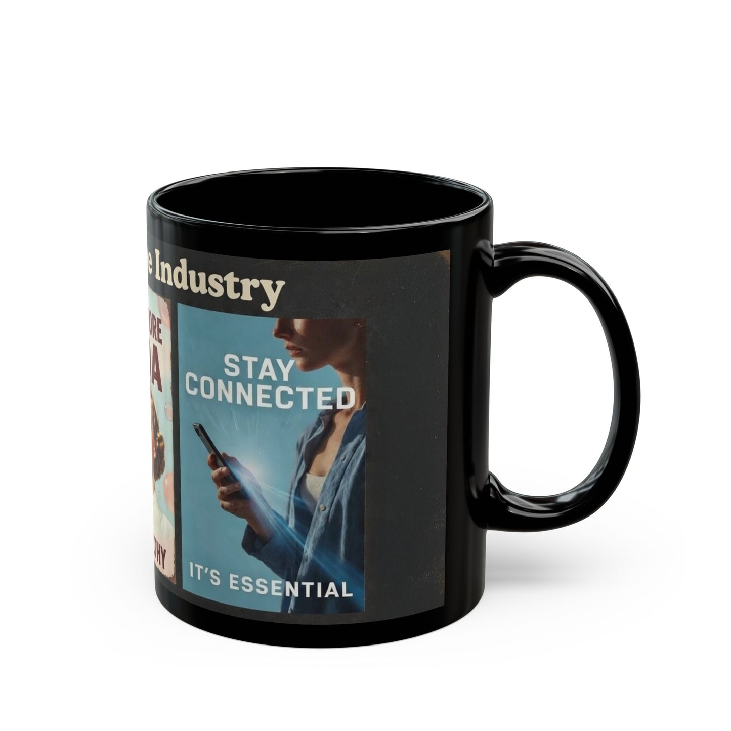 "The Lies of the Industry" Vintage Propaganda Mug - Smoking, Soda, Tech Lies Exposed (11oz, 15oz)