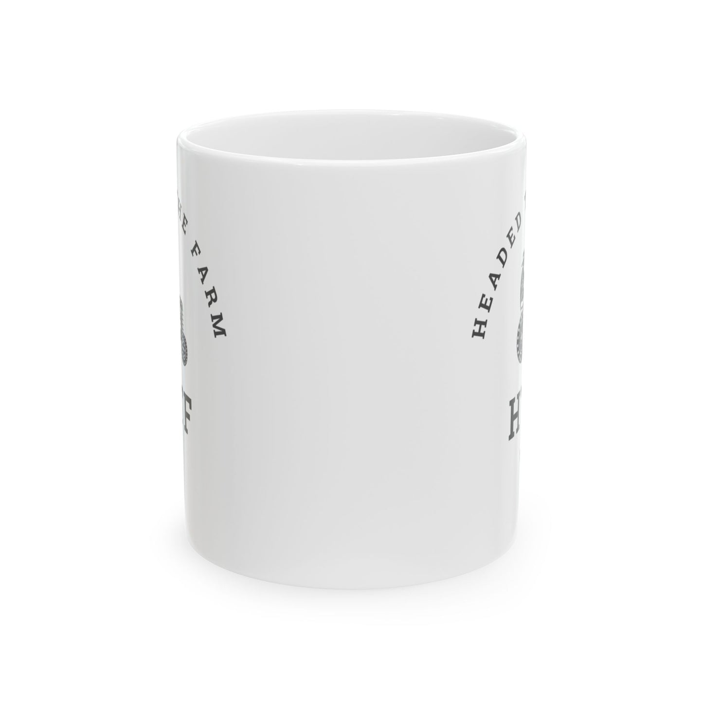 Headed to the Farm v1 — Mug — White