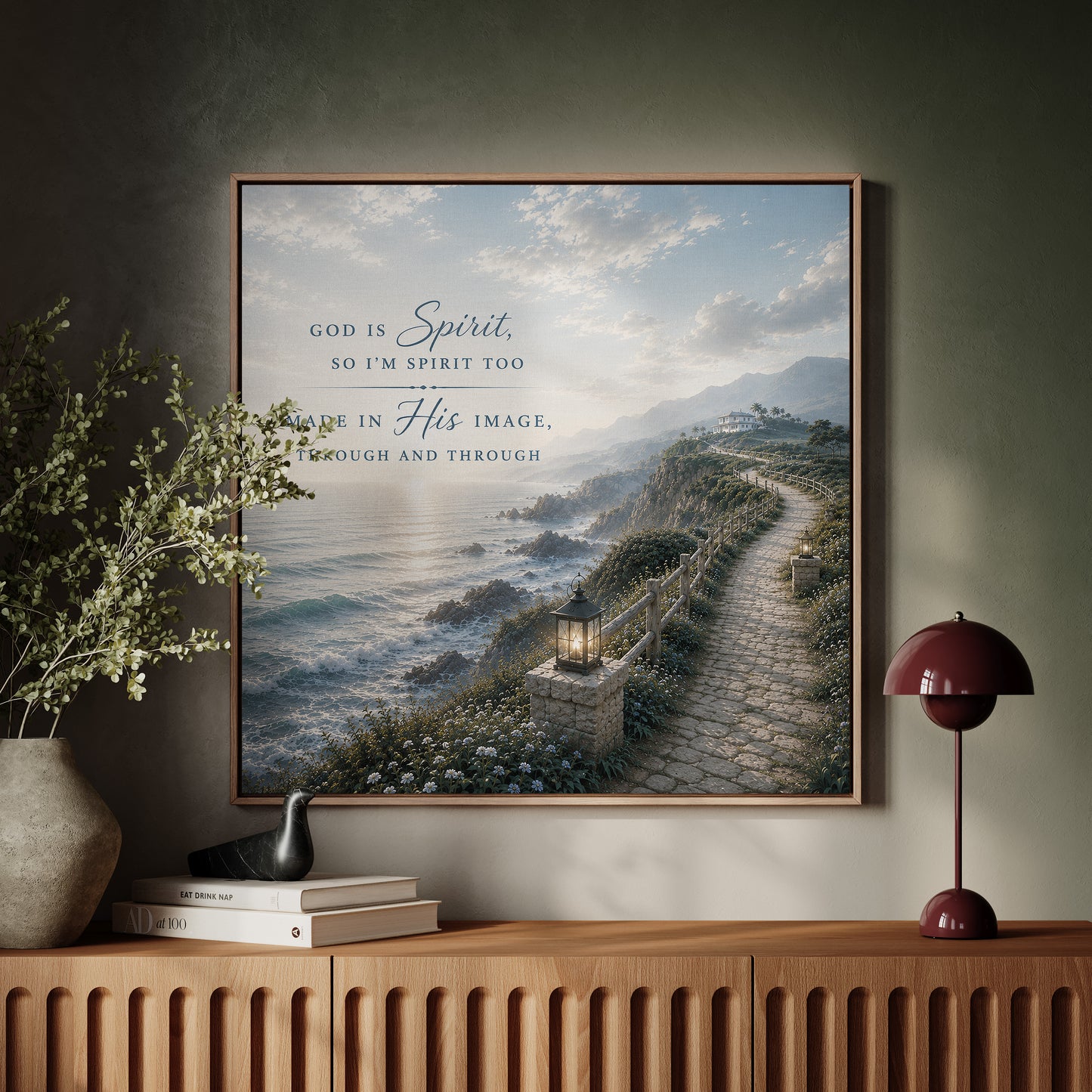 God is Spirit Wall Art - Coatal path | Posters, Framed Posters and Canvases