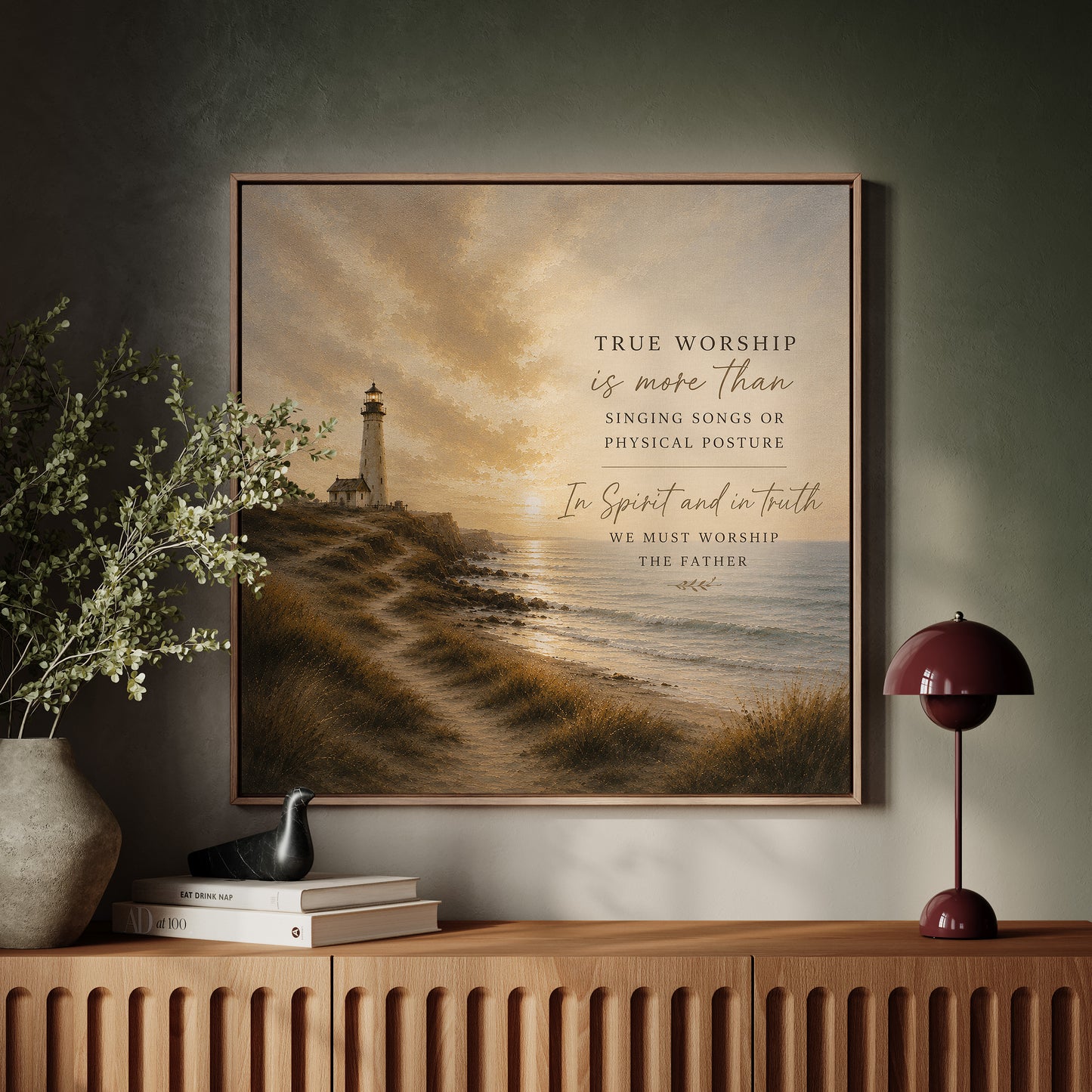 True Worship Lyrics Art — Lighthouse | Posters, Framed Posters and Canvases