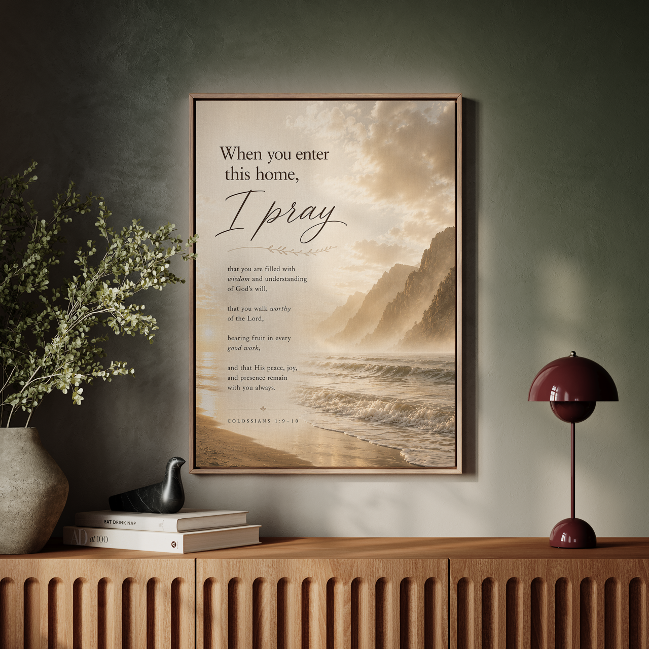 I Pray this For You Wall Art — Warm Coastal | Posters, Framed Posters and Canvases