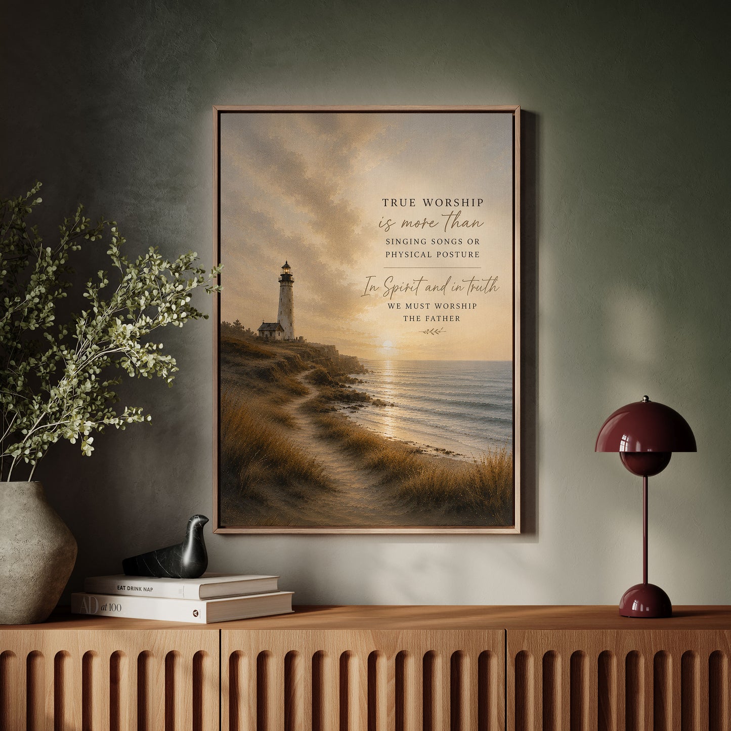 True Worship Lyrics Art — Lighthouse | Posters, Framed Posters and Canvases
