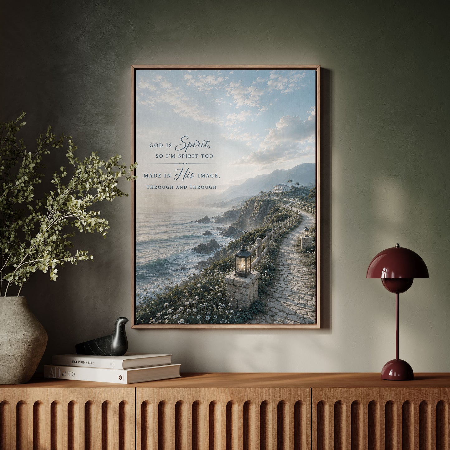 God is Spirit Wall Art - Coatal path | Posters, Framed Posters and Canvases