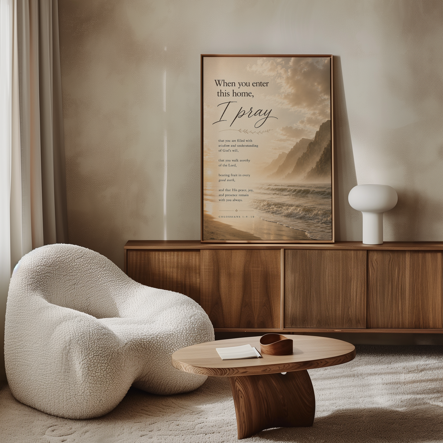 I Pray this For You Wall Art — Warm Coastal | Posters, Framed Posters and Canvases