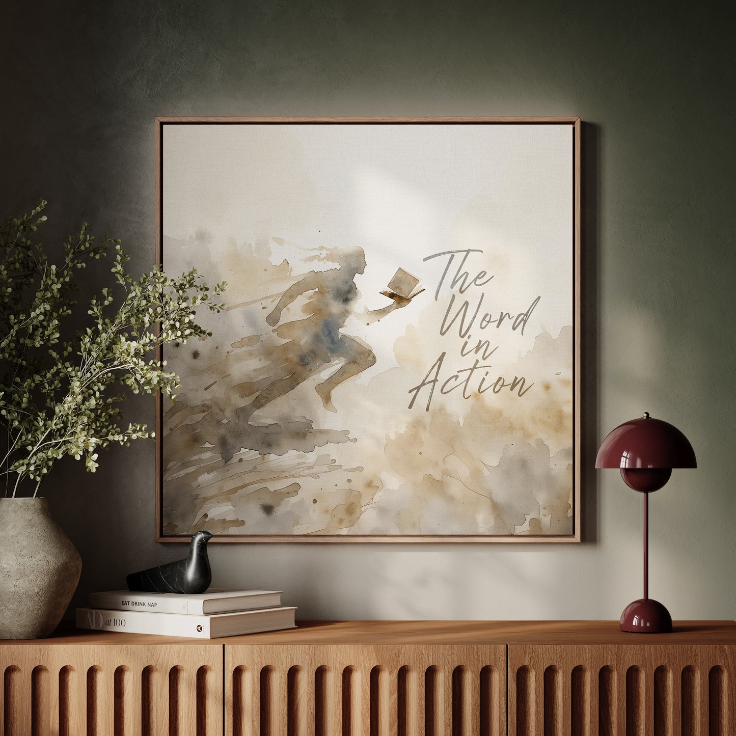The Word in Action v2 — Framed Canvas