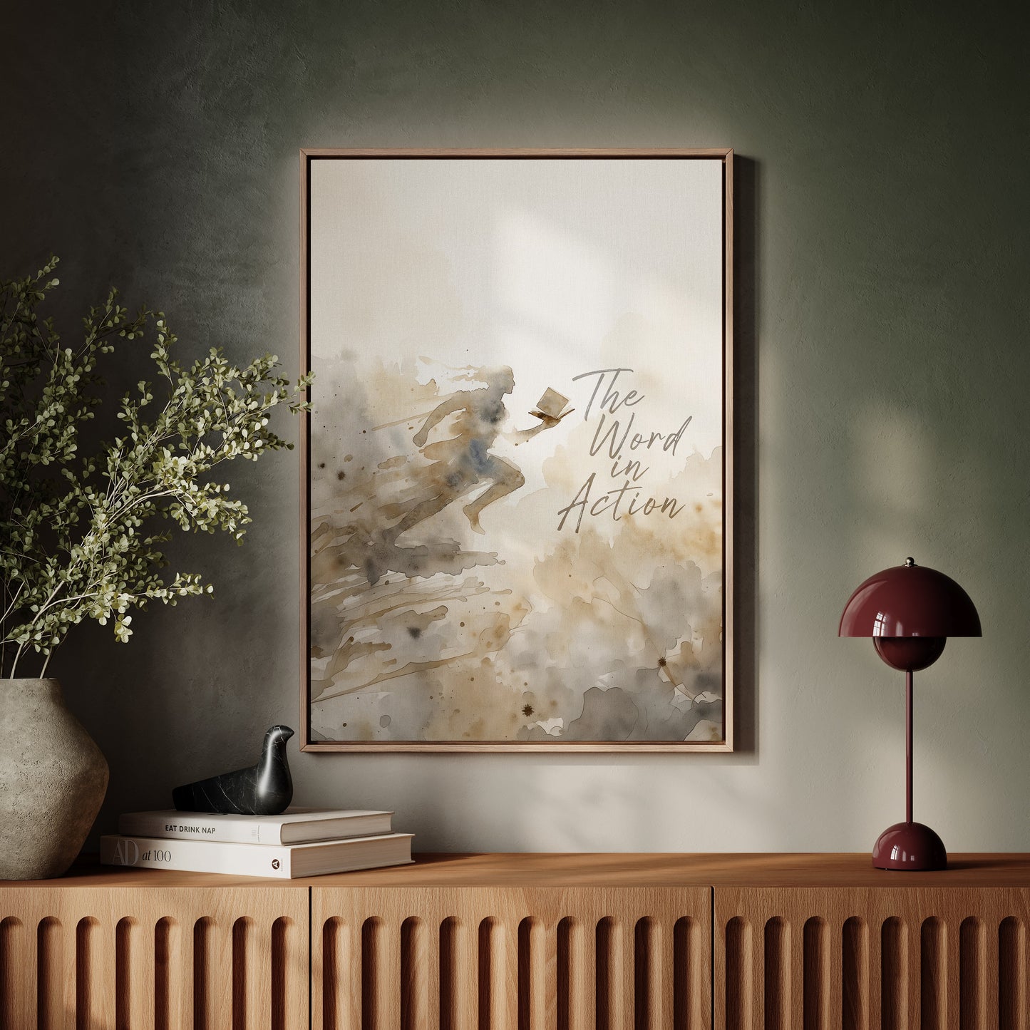 The Word in Action v2 — Framed Canvas