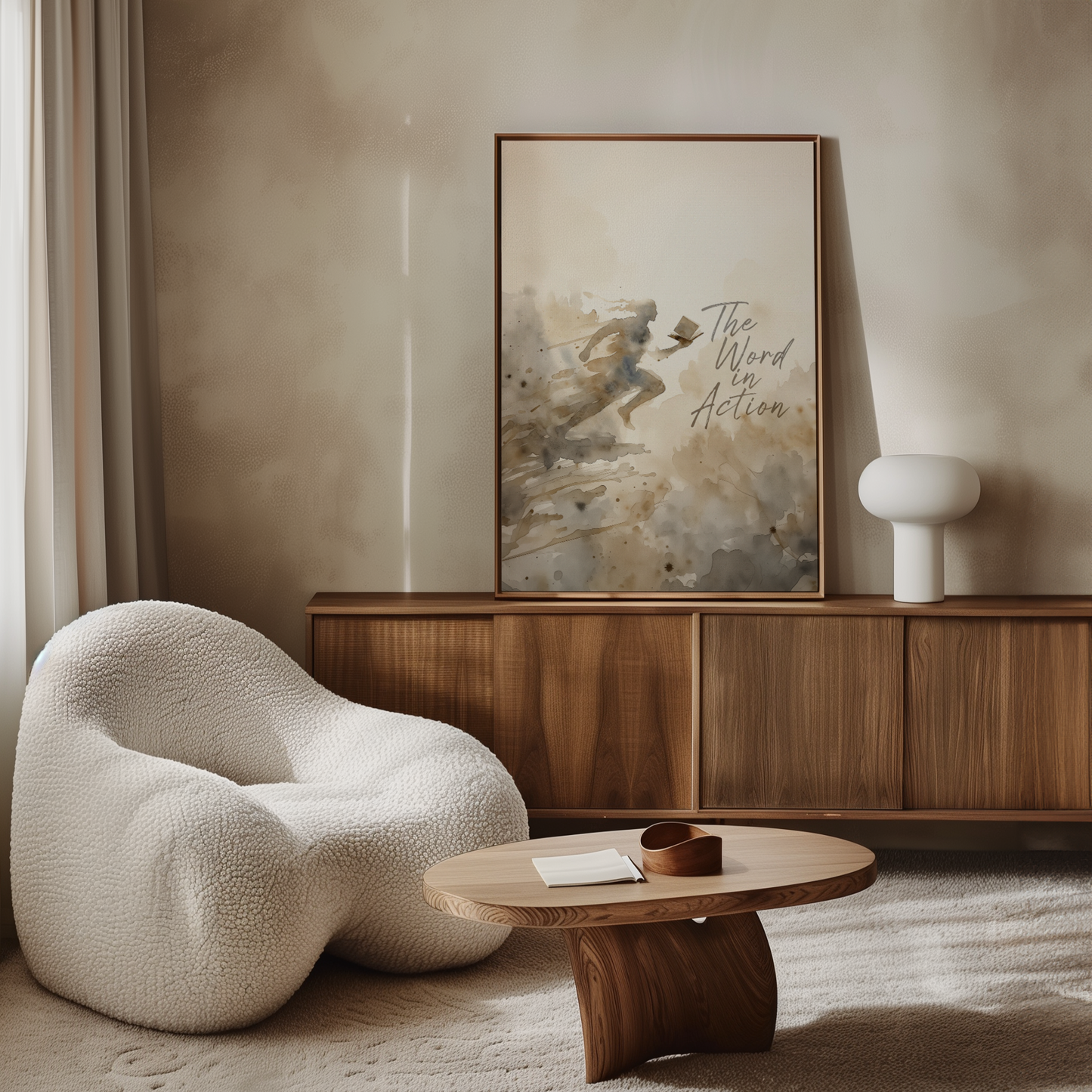 The Word in Action v2 — Framed Canvas