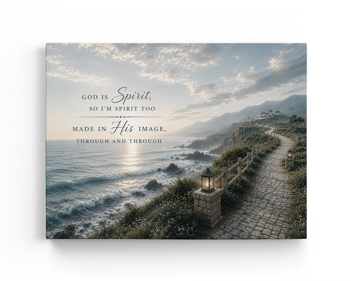 God is Spirit Wall Art - Coatal path | Posters, Framed Posters and Canvases