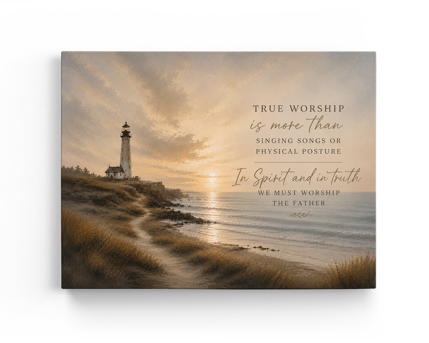 True Worship Lyrics Art — Lighthouse | Posters, Framed Posters and Canvases