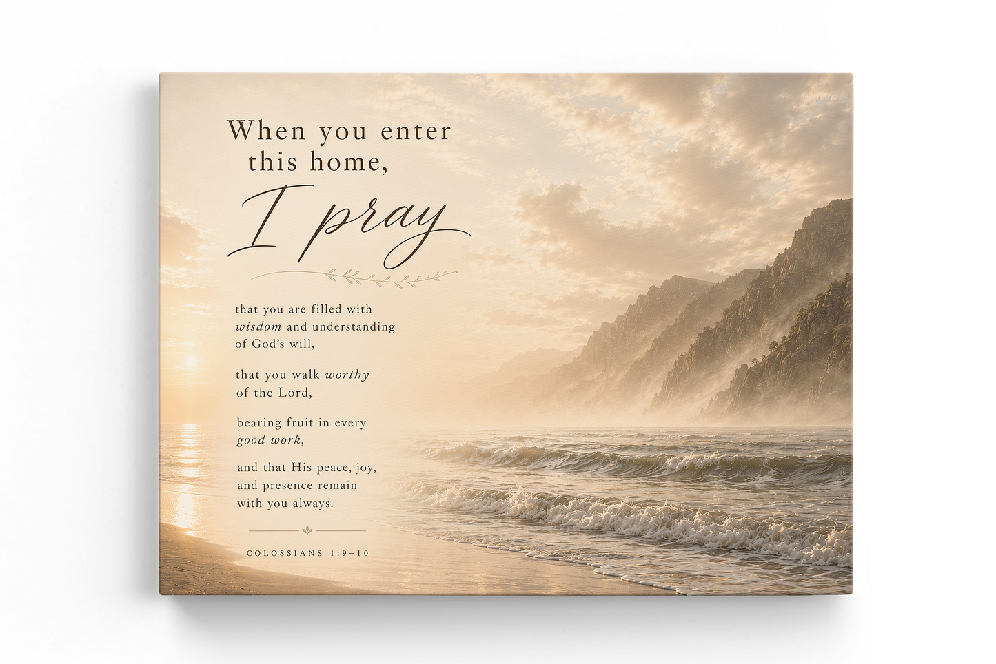 I Pray this For You Wall Art — Warm Coastal | Posters, Framed Posters and Canvases