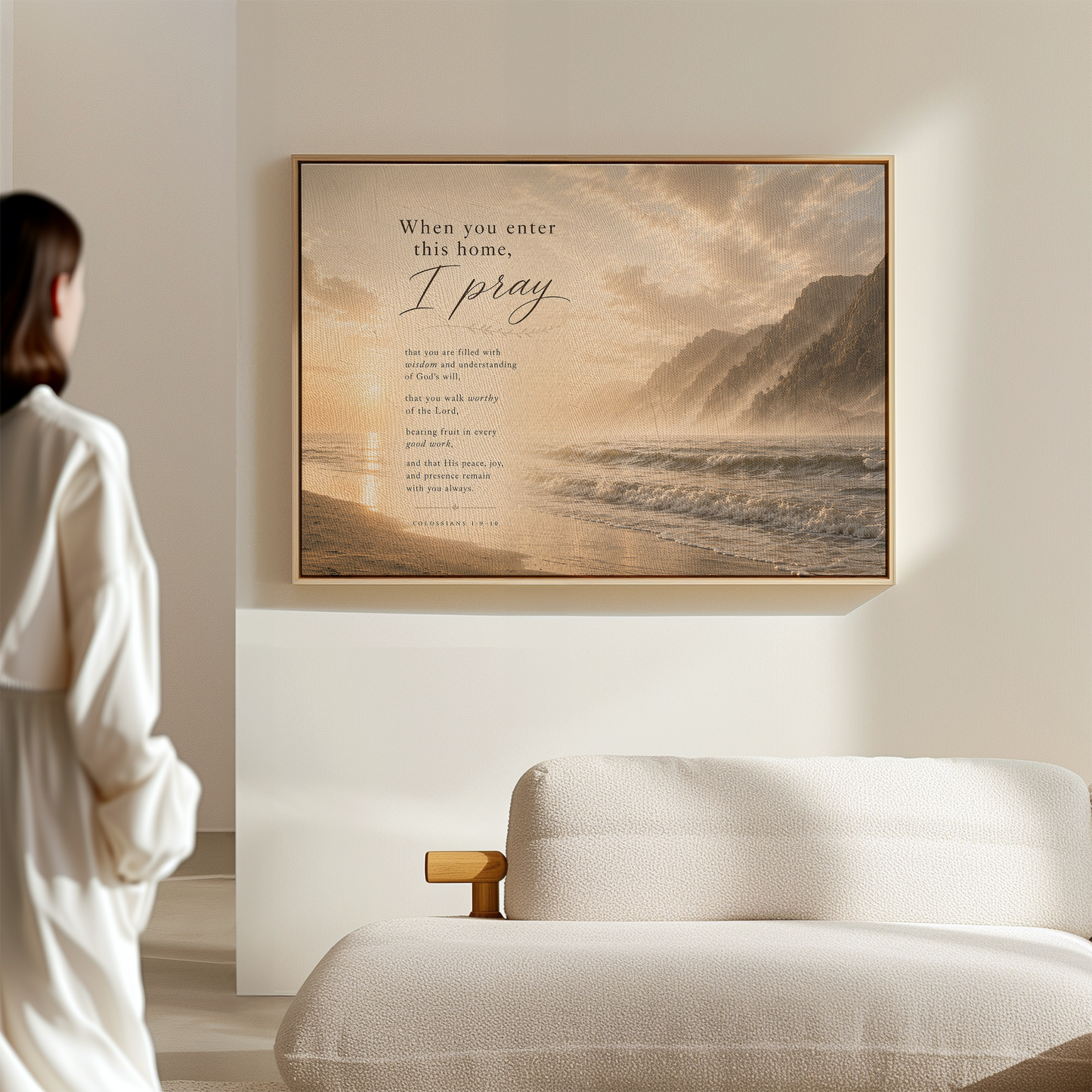 I Pray this For You Wall Art — Warm Coastal | Posters, Framed Posters and Canvases