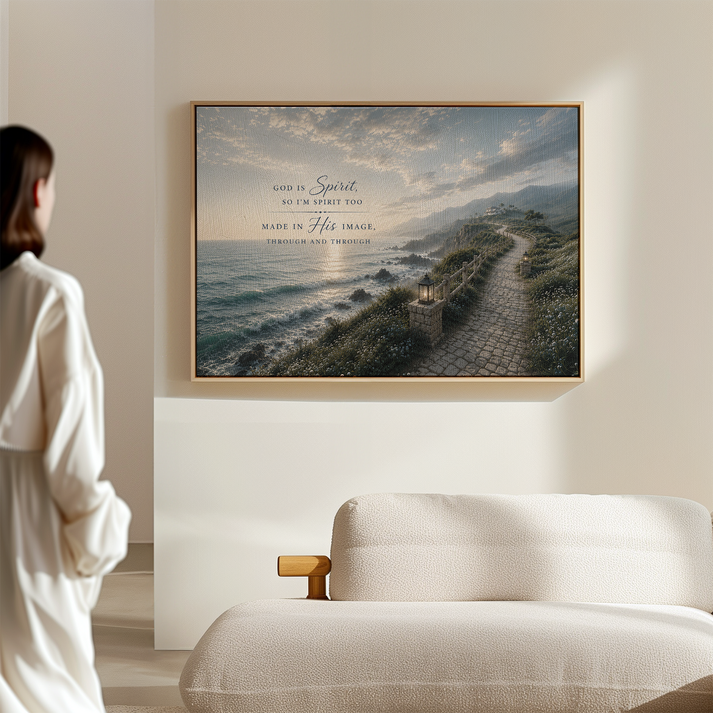 God is Spirit Wall Art - Coatal path | Posters, Framed Posters and Canvases