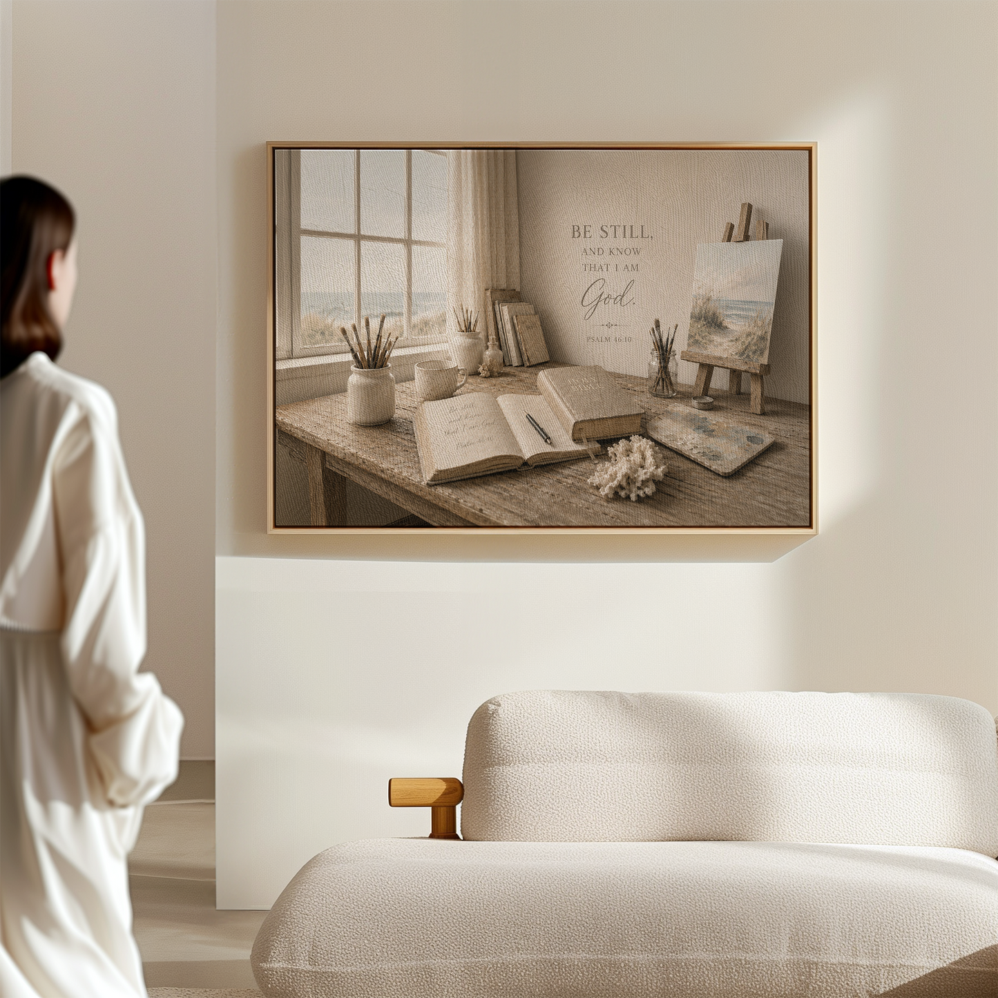 Be Still and Know — Coastal Study Room Art | Posters, Framed Posters and Canvases