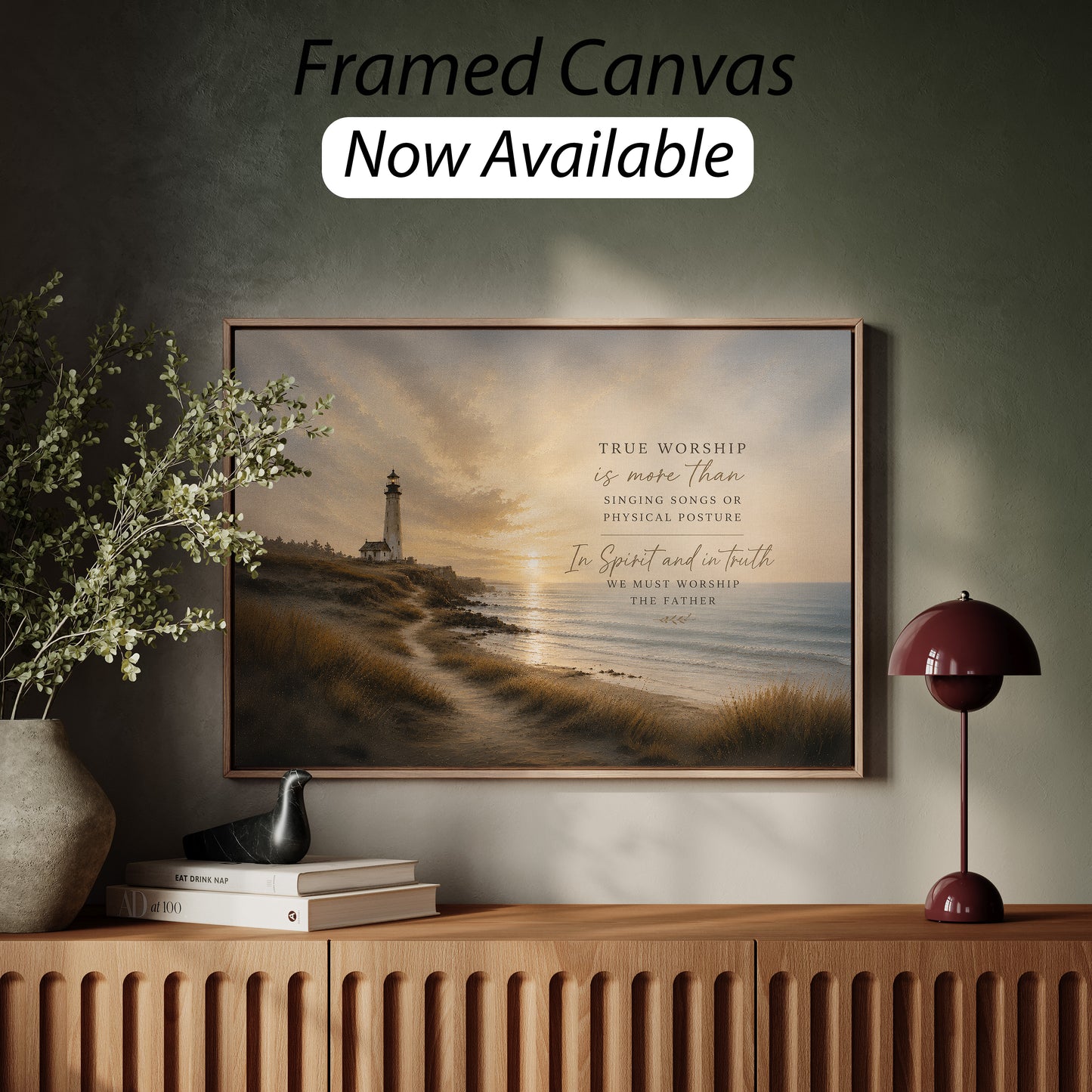 True Worship Lyrics Art — Lighthouse | Posters, Framed Posters and Canvases