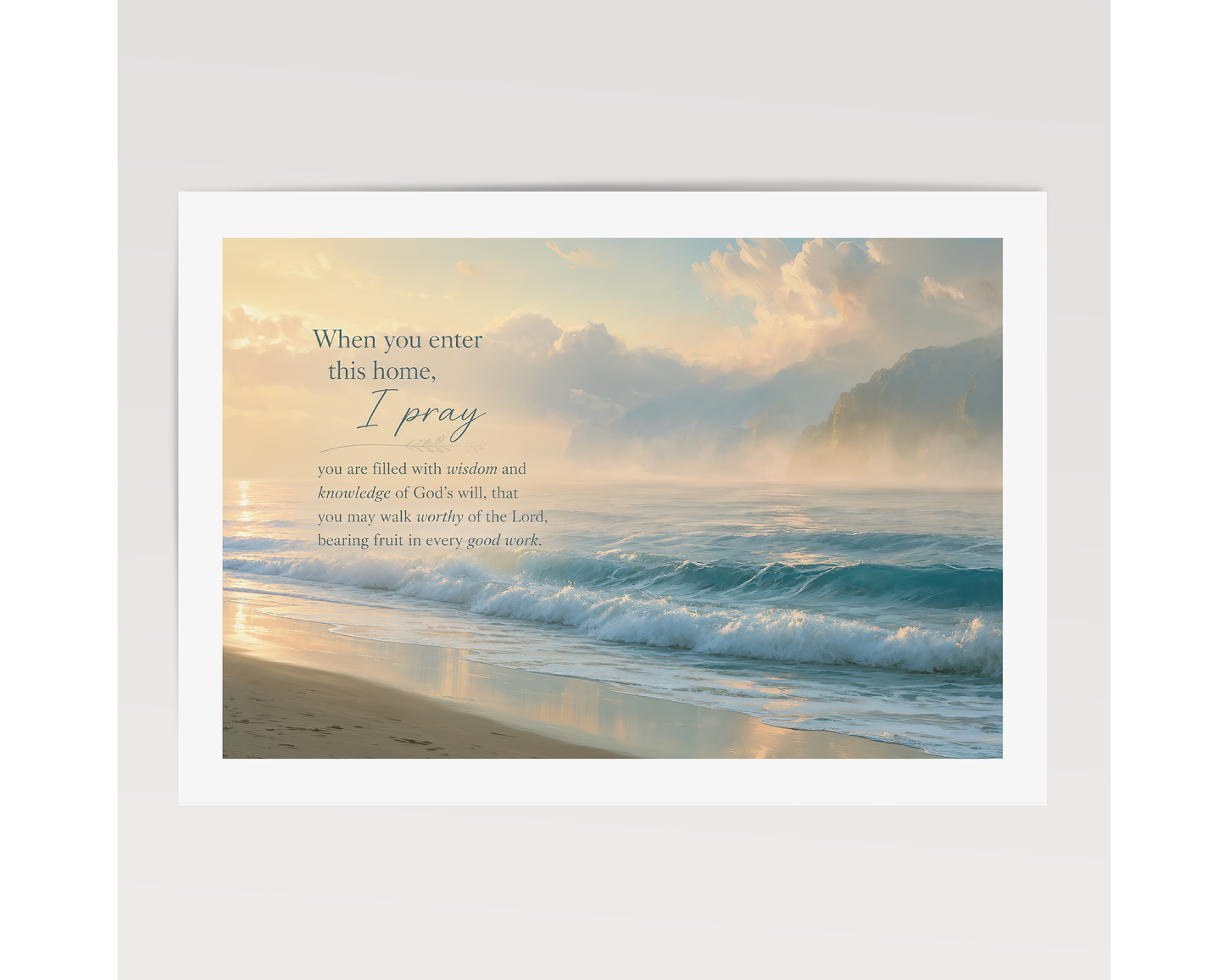 I Pray this For You Wall Art — Soft Tones | Posters, Framed Posters and Canvases