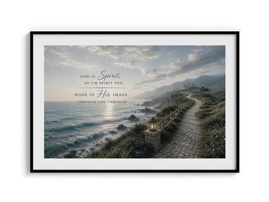 God is Spirit Wall Art - Coatal path | Posters, Framed Posters and Canvases