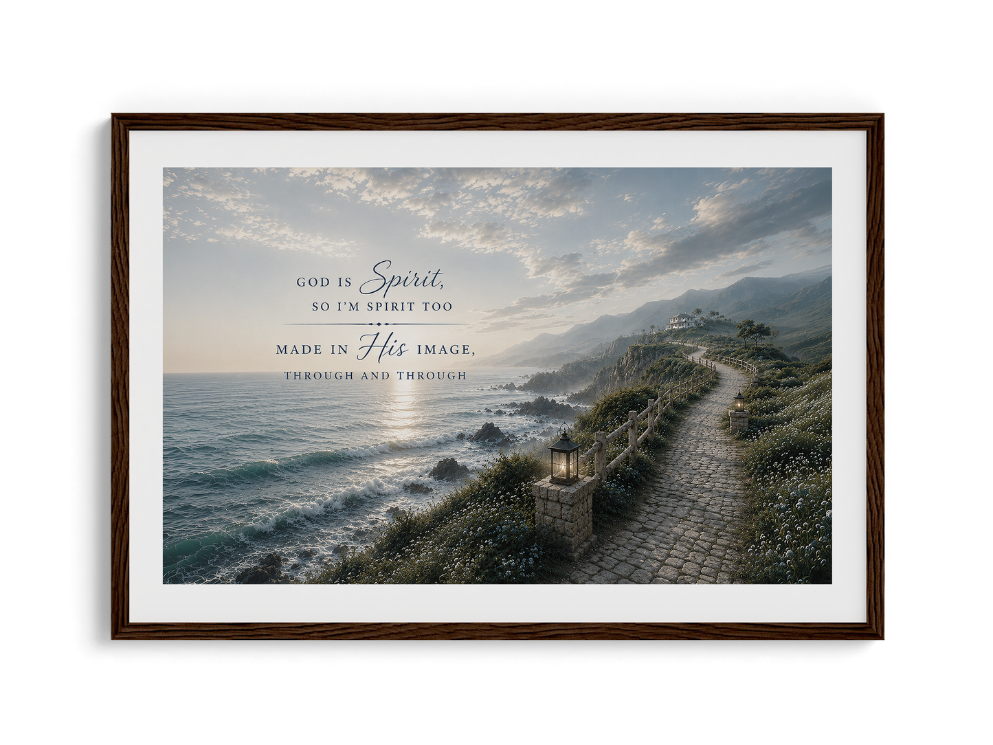 God is Spirit Wall Art - Coatal path | Posters, Framed Posters and Canvases