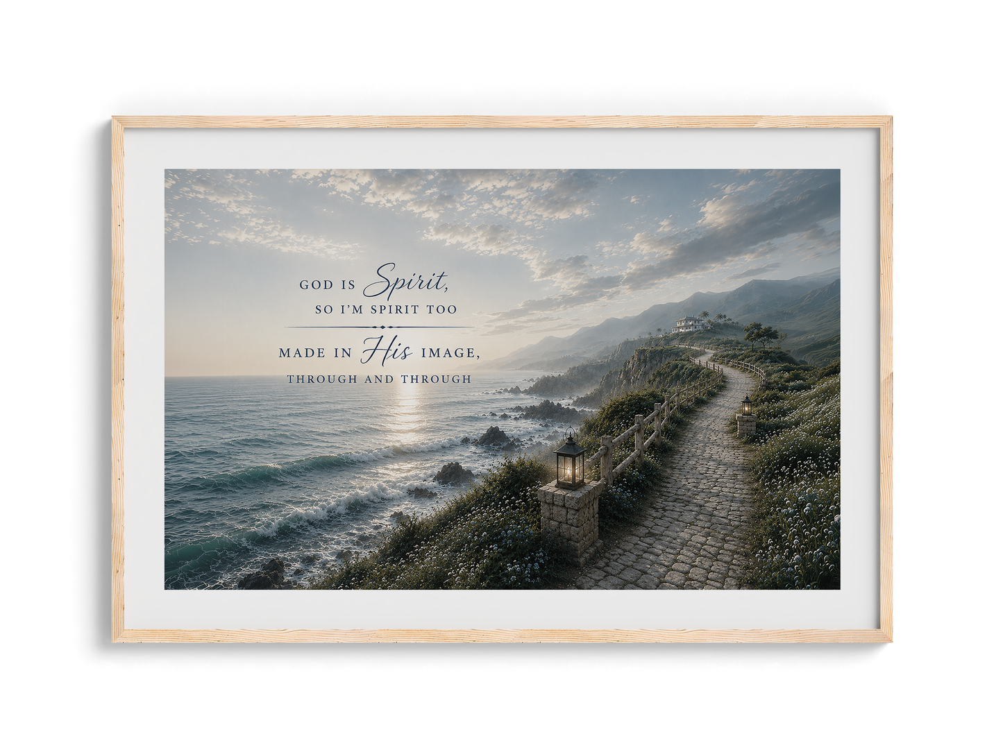 God is Spirit Wall Art - Coatal path | Posters, Framed Posters and Canvases
