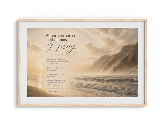 I Pray this For You Wall Art — Warm Coastal | Posters, Framed Posters and Canvases