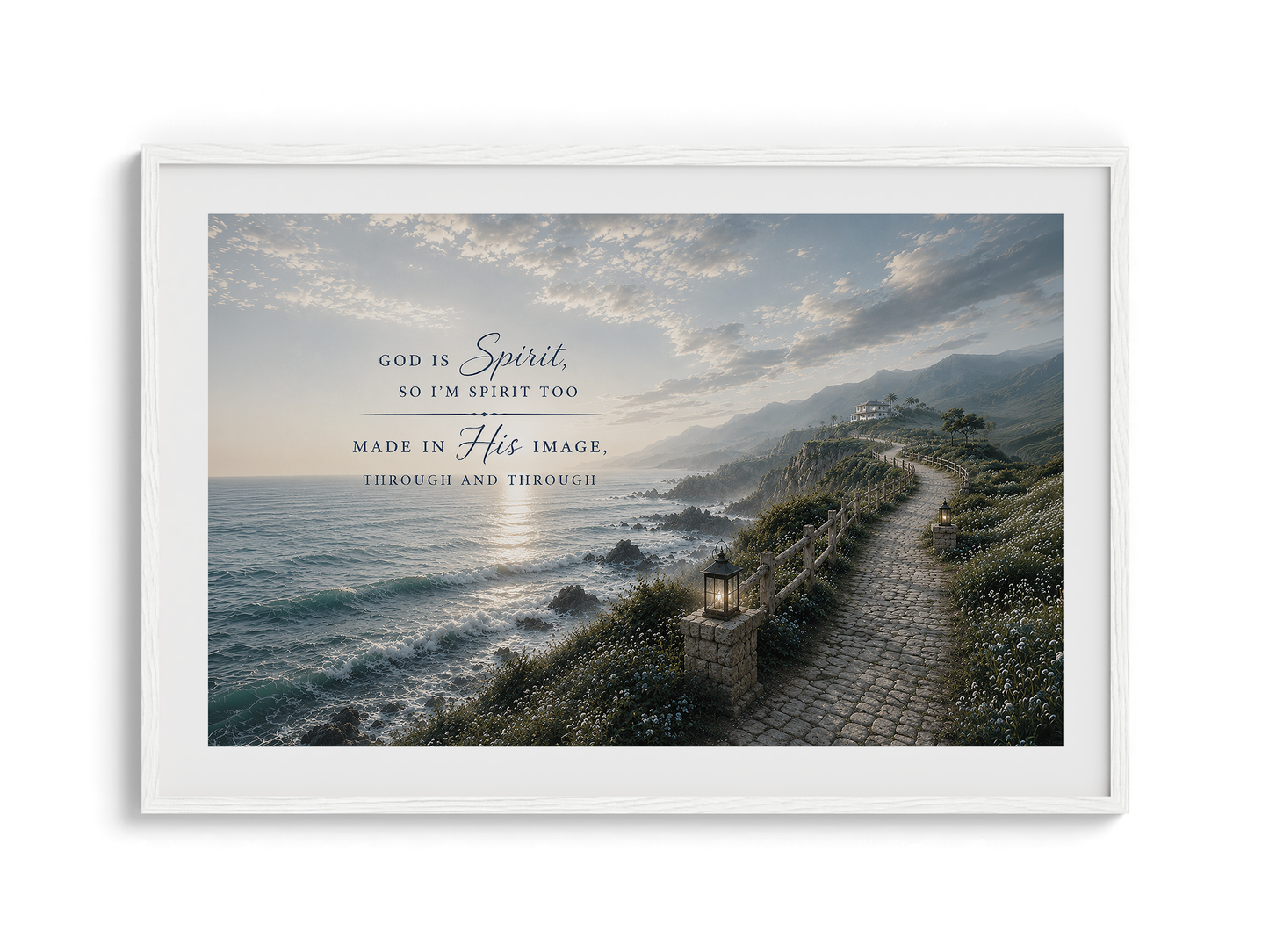 God is Spirit Wall Art - Coatal path | Posters, Framed Posters and Canvases