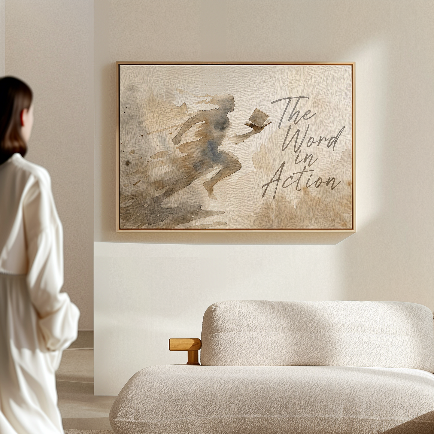 The Word in Action v2 — Framed Canvas