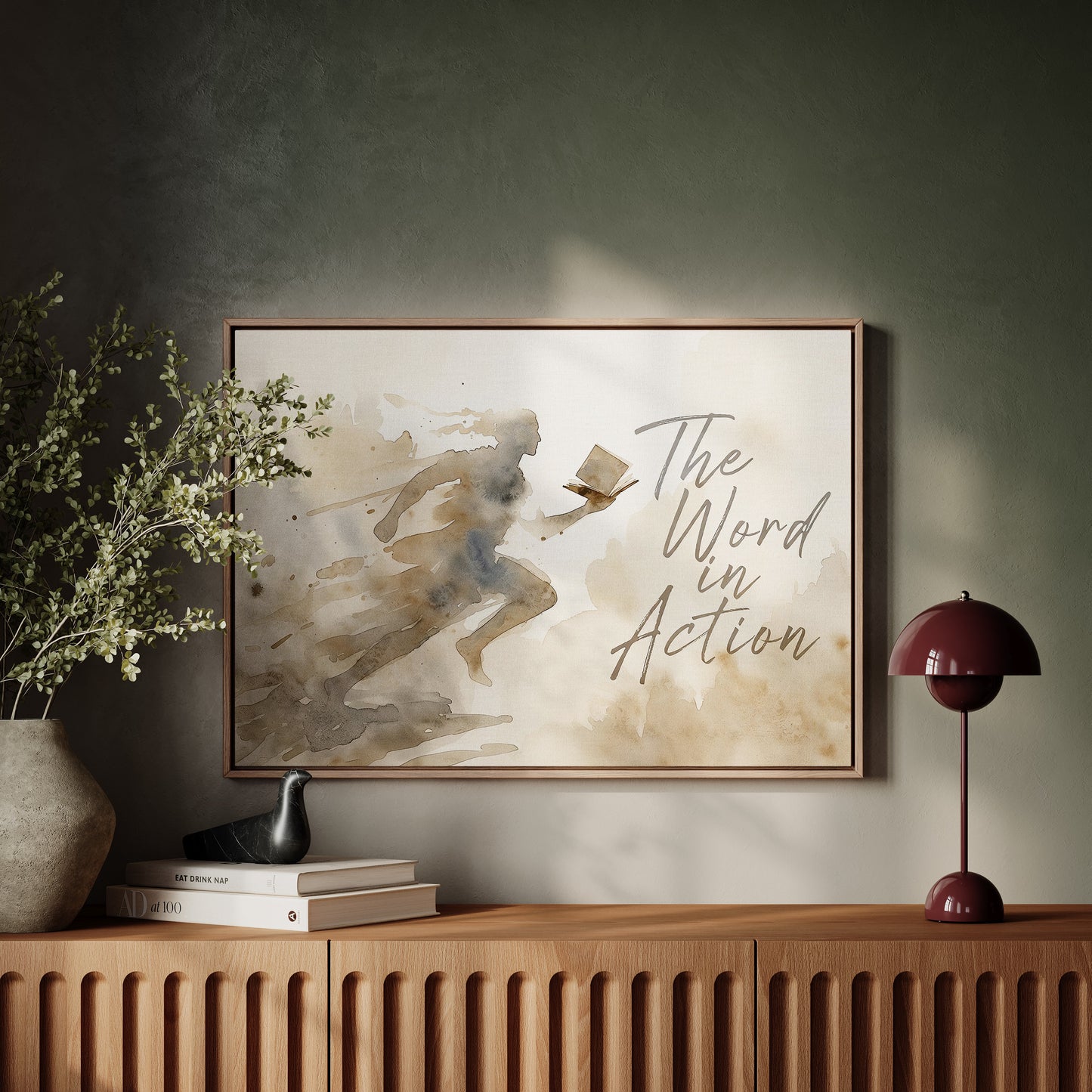 The Word in Action v2 — Framed Canvas