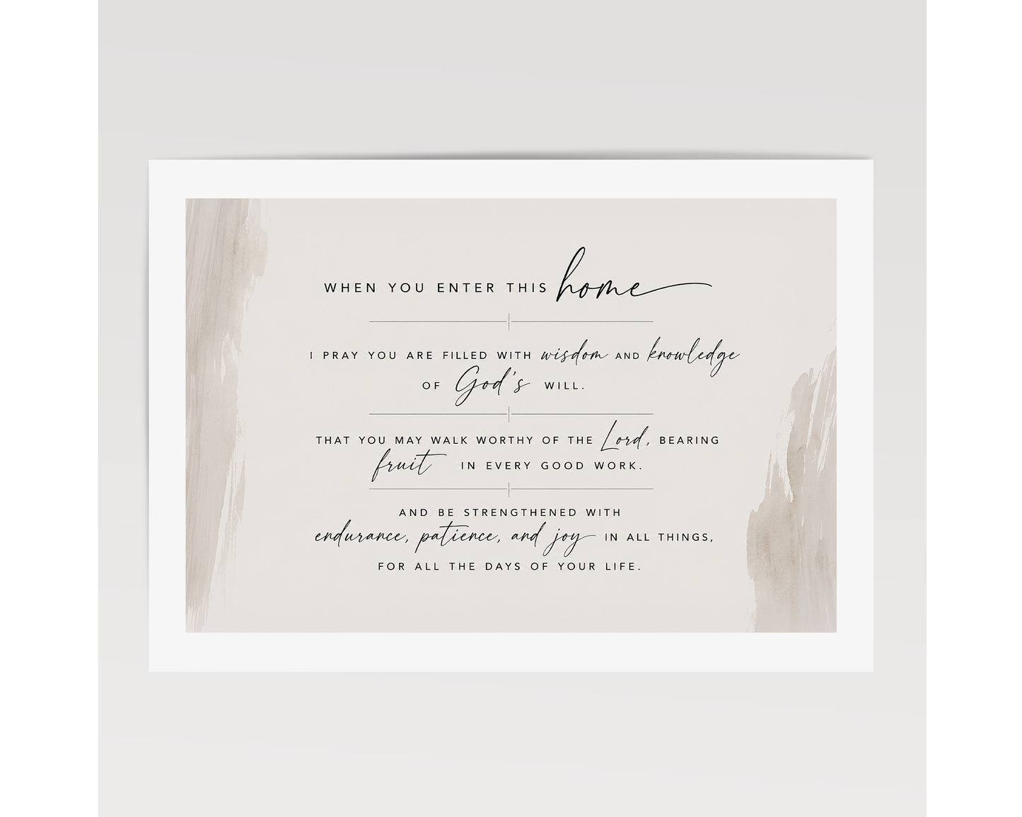 "I Pray This For You" Wall Art | Home Prayer — Print