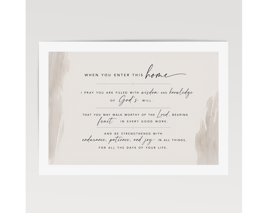 "I Pray This For You" Wall Art | Home Prayer — Print