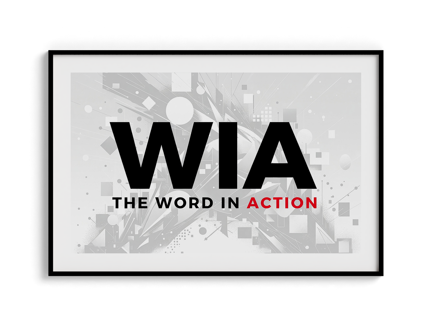 The Word in Action — Premium Wooden Framed Poster