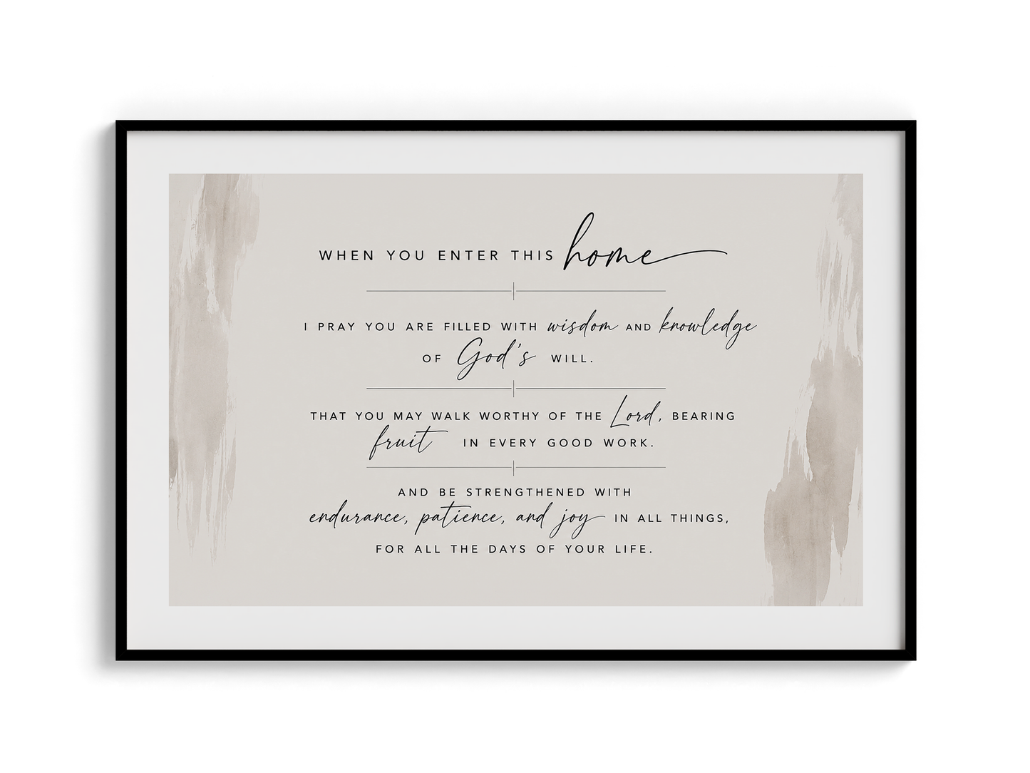 "I Pray This For You" Wall Art | Home Prayer — Wooden Framed Poster