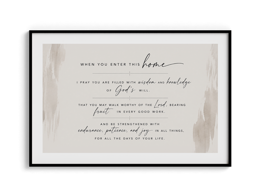 "I Pray This For You" Wall Art | Home Prayer — Wooden Framed Poster