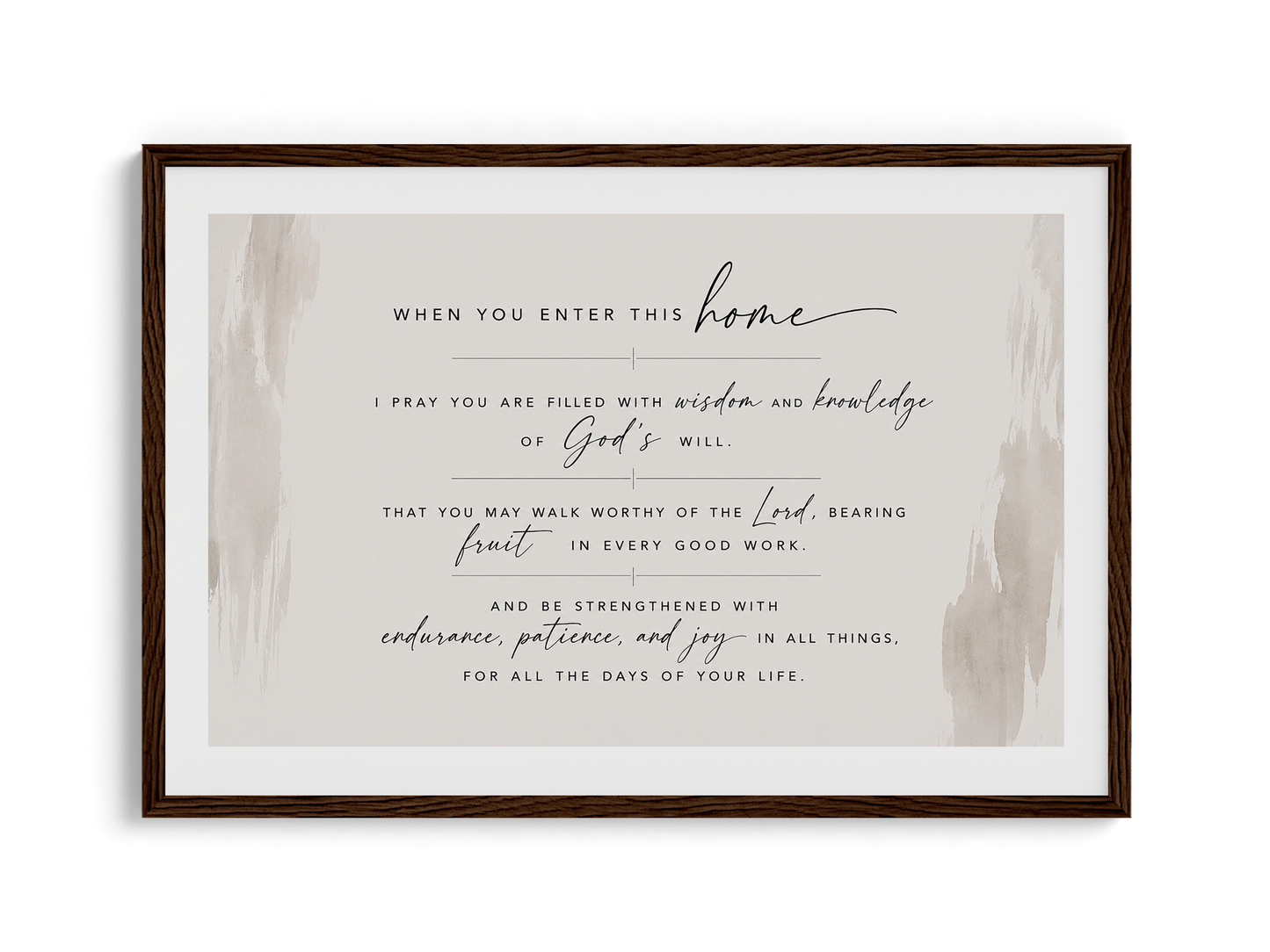 "I Pray This For You" Wall Art | Home Prayer — Wooden Framed Poster