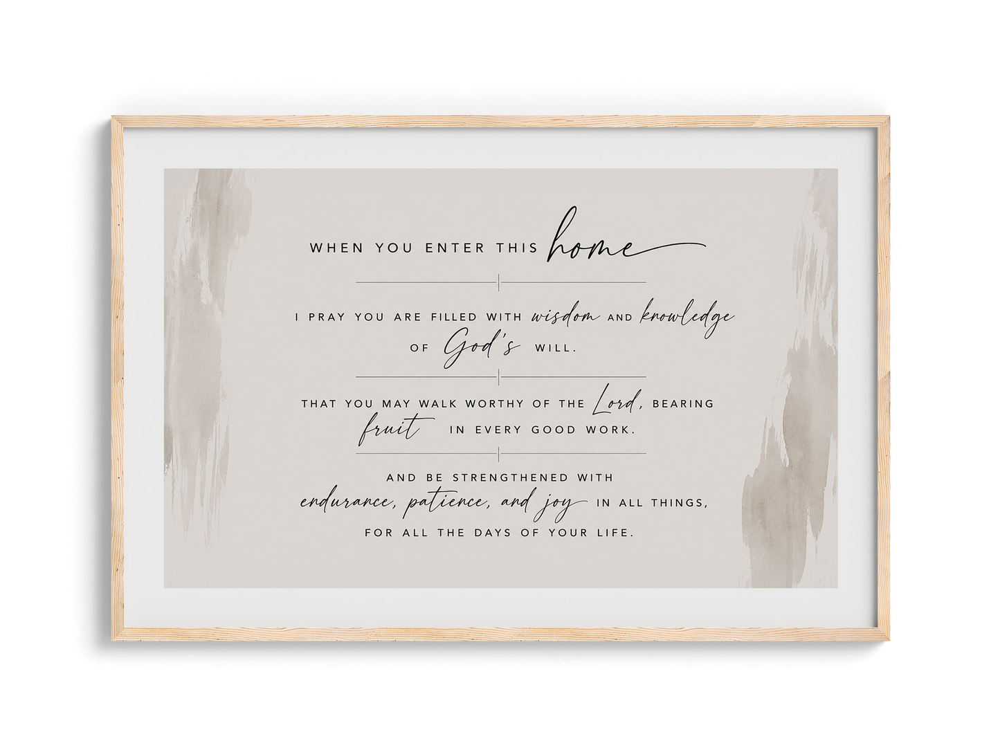 "I Pray This For You" Wall Art | Home Prayer — Wooden Framed Poster